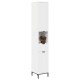Sonata Dulap de Baie Alb 31,5 x 33 x 190 cm Lemn prelucrat, Metal