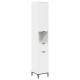 Sonata Dulap de Baie Alb 31,5 x 33 x 190 cm Lemn prelucrat, Metal