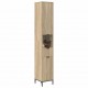 Sonata H Висок шкаф за баня с чекмедже дъб сонома 31.5 x 33 x 190 см