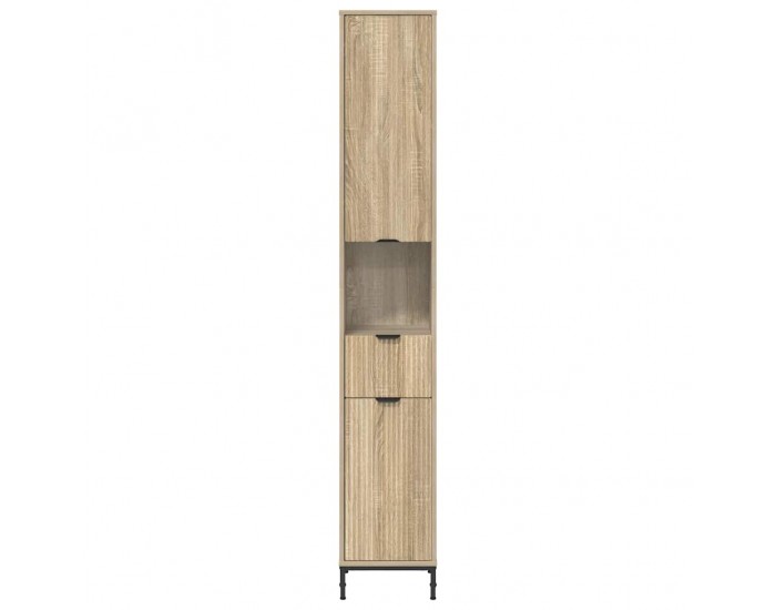 Sonata H Висок шкаф за баня с чекмедже дъб сонома 31.5 x 33 x 190 см