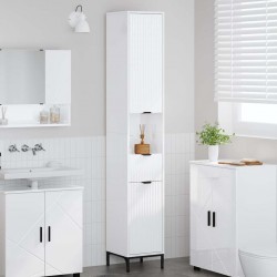 Sonata H Висок шкаф за баня Бяло Със Силен Гланц 31.5 x 33 x 190 см - Baie
