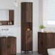 Sonata H Висок шкаф за баня Кафяв дъб 31.5 x 33 x 190 см Инженерно дърво