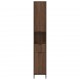Sonata H Висок шкаф за баня Кафяв дъб 31.5 x 33 x 190 см Инженерно дърво