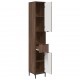 Sonata H Висок шкаф за баня Кафяв дъб 31.5 x 33 x 190 см Инженерно дърво