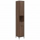 Sonata H Висок шкаф за баня Кафяв дъб 31.5 x 33 x 190 см Инженерно дърво