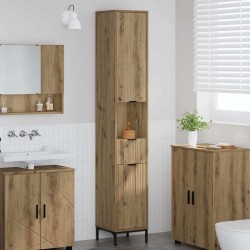 Sonata H Висок шкаф за баня с чекмедже дъб артизан 31.5 x 33 x 190 см - Baie