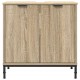Sonata H Шкаф за мивка в баня с врата дъб сонома 60.5 x 33.5 x 61 см