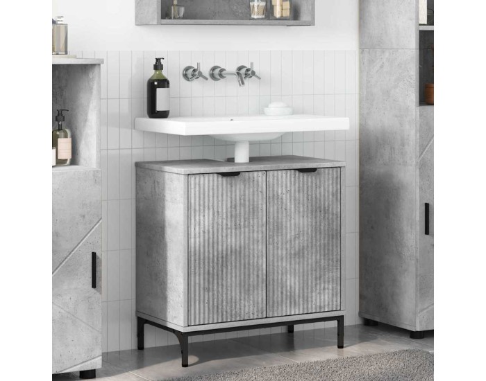 Sonata Dulap pentru Chiuveta de Baie Gri din beton 60,5 x 33,5 x 61 cm