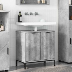 Sonata H Шкаф за мивка в баня с врата Бетонно сиво 60.5 x 33.5 x 61 см - Dulapuri de baie
