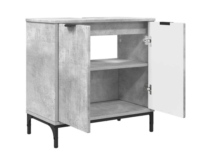 Sonata Dulap pentru Chiuveta de Baie Gri din beton 60,5 x 33,5 x 61 cm