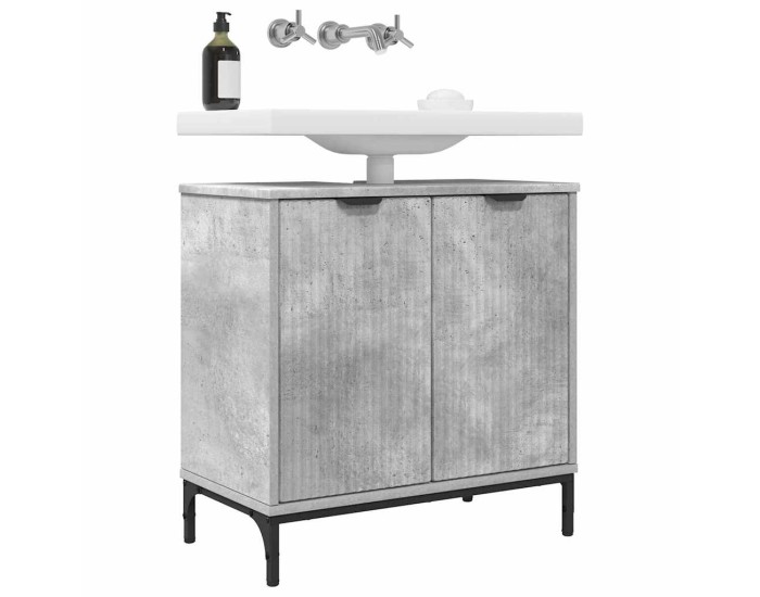Sonata Dulap pentru Chiuveta de Baie Gri din beton 60,5 x 33,5 x 61 cm