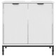 Sonata Dulap pentru Chiuveta de Baie Alb lucios 60,5 x 33,5 x 61 cm