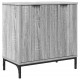 Sonata H Шкаф за мивка в баня с врата Сив сонома 60.5 x 33.5 x 61 см