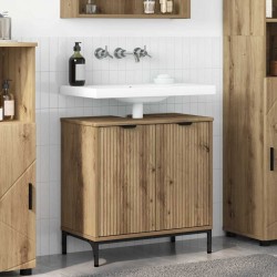 Sonata H Шкаф за мивка в баня с врата дъб артизан 60.5 x 33.5 x 61 см - Dulapuri de baie