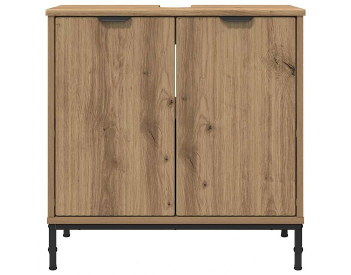 Sonata H Шкаф за мивка в баня с врата дъб артизан 60.5 x 33.5 x 61 см
