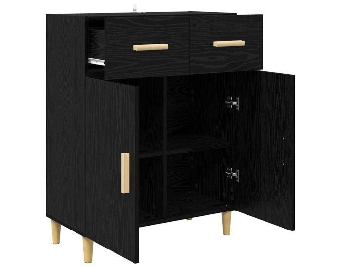 Sonata Bufet Stejar negru 34 x 69.5 x 89 cm Lemn prelucrat