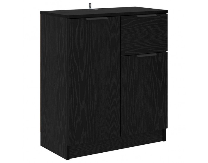 Sonata H Служебен шкаф Черен дъб 60 x 30 x 70 см Инженерно дърво