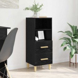 Sonata H Служебен шкаф Черен дъб 34 x 34.5 x 90 см Инженерно дърво - Corpuri, vitrine, biblioteci modulare