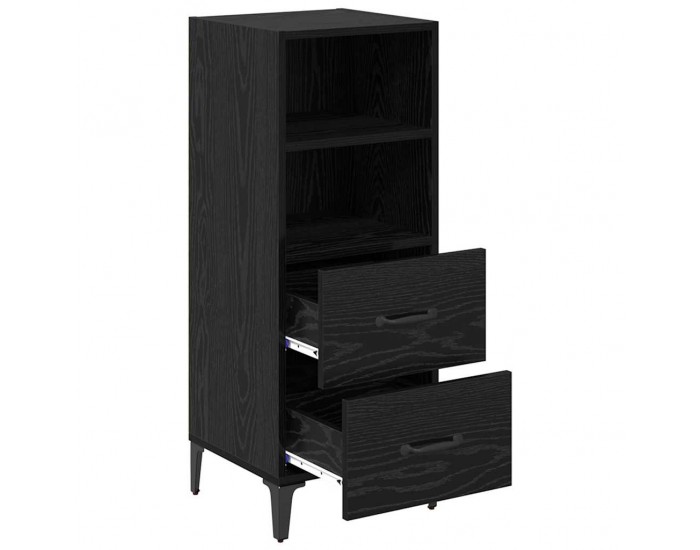 Sonata H Служебен шкаф Черен дъб 34 x 34.5 x 90 см Инженерно дърво
