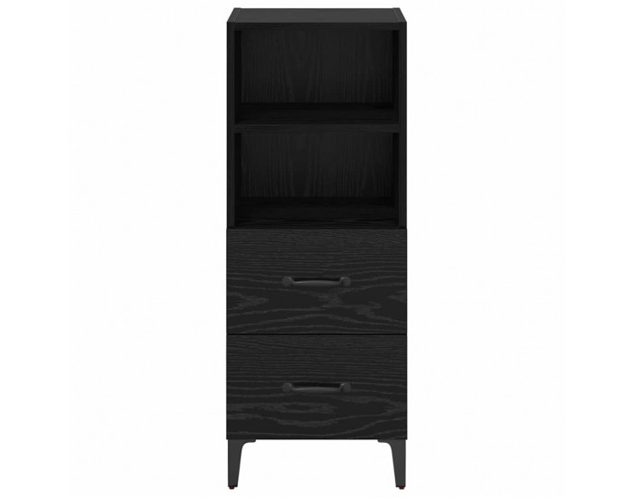Sonata H Служебен шкаф Черен дъб 34 x 34.5 x 90 см Инженерно дърво