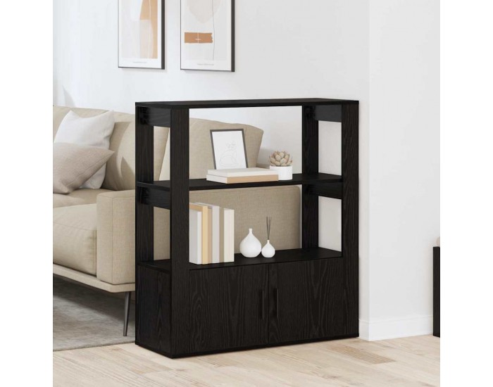 Sonata H Служебен шкаф Черен дъб 30 x 80 x 90 см Инженерно дърво
