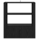 Sonata Bufet Stejar negru 30 x 80 x 90 cm Lemn prelucrat
