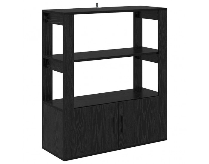 Sonata H Служебен шкаф Черен дъб 30 x 80 x 90 см Инженерно дърво