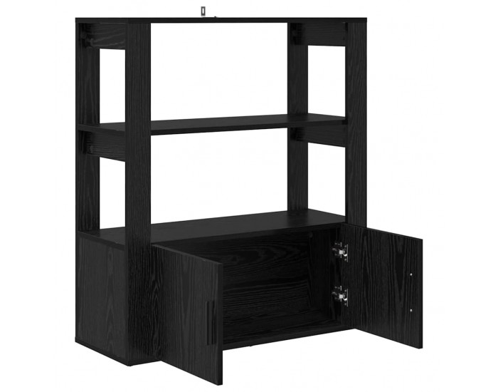 Sonata H Служебен шкаф Черен дъб 30 x 80 x 90 см Инженерно дърво
