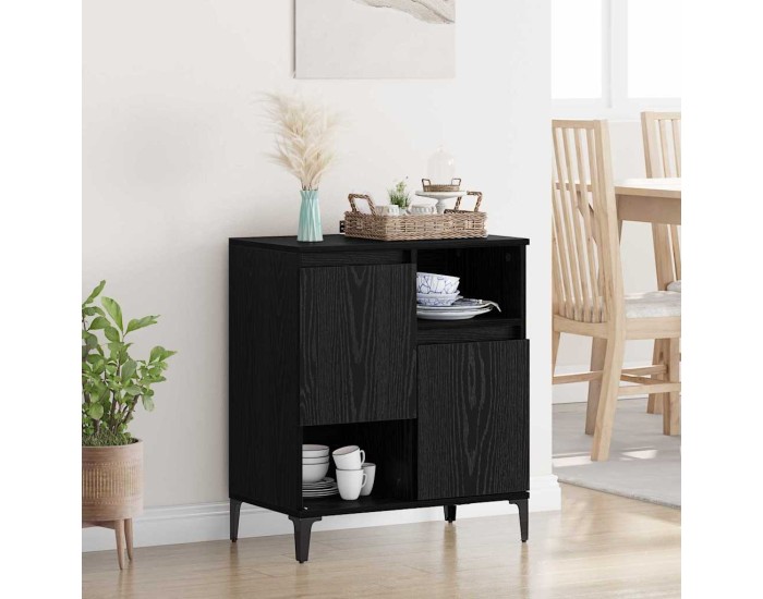 Sonata Bufet Stejar Negru 60 x 35 x 70 cm Lemn prelucrat