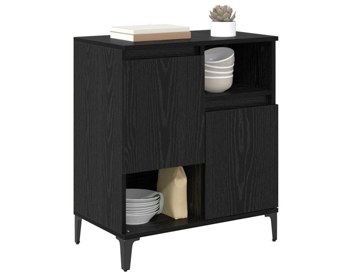Sonata Bufet Stejar Negru 60 x 35 x 70 cm Lemn prelucrat