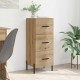 Sonata H Служебен шкаф дъб артизан 34 x 34.5 x 90 см Инженерно дърво