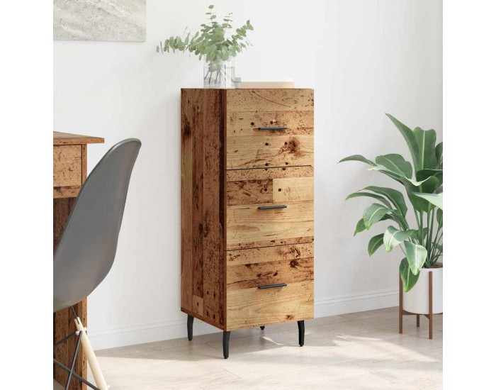 Sonata H Служебен шкаф Старо дърво 34 x 34.5 x 90 см Инженерно дърво