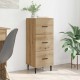 Sonata H Служебен шкаф дъб артизан 34 x 34.5 x 90 см Инженерно дърво