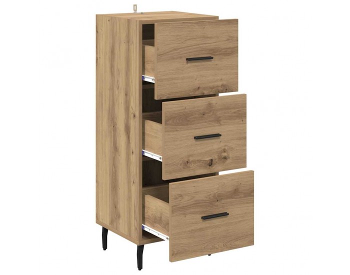 Sonata H Служебен шкаф дъб артизан 34 x 34.5 x 90 см Инженерно дърво