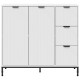 Sonata Bufet Alb 89,5 x 33 x 82 cm Lemn prelucrat