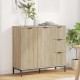 Sonata H Служебен шкаф дъб сонома 89.5 x 33 x 82 см Инженерно дърво