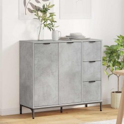 Sonata H Служебен шкаф Бетонно сиво 89.5 x 33 x 82 см Инженерно дърво - Corpuri, vitrine, biblioteci modulare