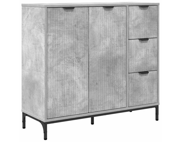 Sonata Bufet Gri din beton 89,5 x 33 x 82 cm Lemn prelucrat
