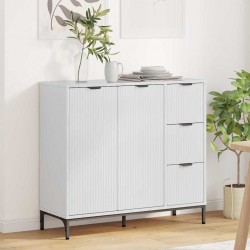 Sonata H Служебен шкаф с чекмедже Бяло Със Силен Гланц 89.5 x 33 x 82 см - Corpuri, vitrine, biblioteci modulare