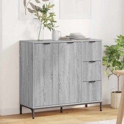 Sonata H Служебен шкаф Сив сонома 89.5 x 33 x 82 см Инженерно дърво - Corpuri, vitrine, biblioteci modulare