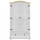 Sonata H Гардероб Corona бял 102x52x186 см бор масив