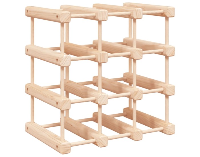 Sonata Raft de vin pentru 12 sticle, 36x23x36 cm, lemn masiv de pin
