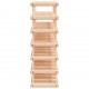 Sonata H Поставка за вино за 42 бутилки 68,5x23x68,5 см бор масив