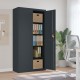 Sonata H Шкаф за папки антрацит 90x40x180 см стомана