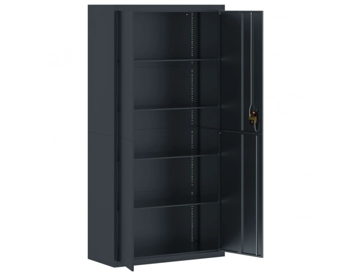 Sonata H Шкаф за папки антрацит 90x40x180 см стомана