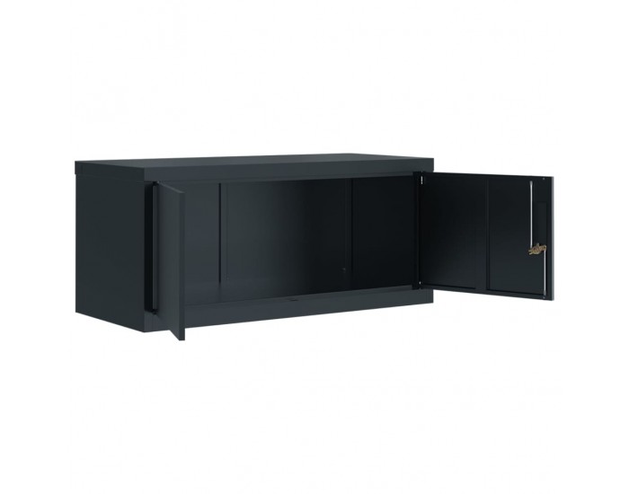 Sonata H Шкаф за папки антрацит 90x40x220 см стомана