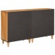 Sonata H Служебен шкаф 2 pcs Кафяво 60 x 33 x 75 cm мангово дърво масив