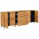 Sonata H Служебен шкаф 3 pcs Кафяво 60 x 33 x 75 cm мангово дърво масив
