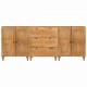 Sonata H Служебен шкаф 3 pcs Кафяво 60 x 33 x 75 cm мангово дърво масив