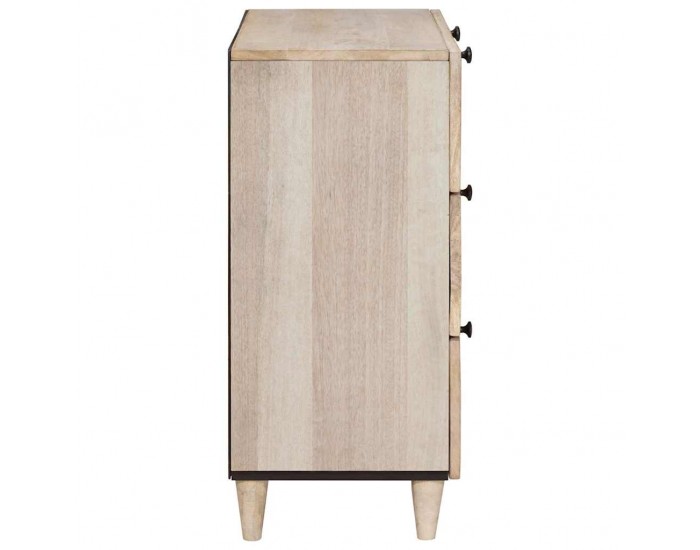 Sonata H Служебен шкаф 3 pcs Бяло 60 x 33 x 75 cm мангово дърво масив